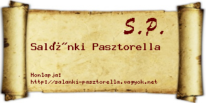 Salánki Pasztorella névjegykártya